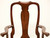 SOLD - HENKEL HARRIS 105A 22 Solid Wild Black Cherry Queen Anne Dining Armchairs - Pair