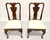 SOLD - STATTON Old Towne Cherry Queen Anne Dining Side Chairs - Pair B