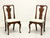 STATTON Old Towne Cherry Queen Anne Dining Side Chairs - Pair A