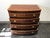 SOLD - BAKER FURNITURE Inlaid Banded Mahogany Bow Front Bachelor Chest