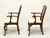 SOLD - STATTON Old Towne Cherry Queen Anne Dining Armchairs - Pair