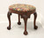 SOLD - Late 20th Century Mahogany Chippendale Ball in Claw Bench Footstool