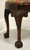 SOLD - Late 20th Century Mahogany Chippendale Ball in Claw Bench Footstool