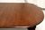 SOLD - HENKEL HARRIS 2205 22 Solid Wild Black Cherry Queen Anne Oval Dining Table