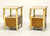 SOLD - ROMWEBER Mid 20th Century Satinwood French Provincial Nightstands - Pair