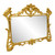 SOLD - Late 20th Century Gold Gilt Carved French Rococo Style Wall Mirror