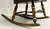 SOLD - NICHOLS & STONE Pine Stenciled Windsor Rocking Chair