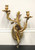 SOLD - FREDERICK COOPER Solid Brass Rococo Style Candle Wall Sconces - Pair