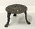 SOLD  - Antique Victorian Cast Iron Grape Leaf Garden Settee, Chairs, Table - 4 Piece Set