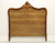 SOLD - Mid 20th Century Walnut French Provincial Parquetry Full Size Headboard