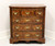 THEODORE ALEXANDER Rep•li•ca Burl Walnut Chippendale Bowfront Bachelor Chest