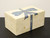 Tessellated Marble Blue Bow Trinket Box