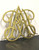 VIRGINIA METALCRAFTERS Brass Williamsburg Queen Anne Cypher Trivets - Pair