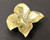 SOLD - VIRGINIA METALCRAFTERS Brass Oskar J.W. Hansen Coleus Calavo Leaf Bowl 4-33