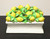 SOLD  - Italian Porcelain Lemons in Basket Lidded Centerpiece Dish