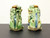 SOLD - Mid 20th Century Hand Painted Ceramic Foo Dogs - Pair