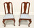 SOLD -  HENKEL HARRIS 109S 24 Solid Wild Black Cherry Queen Anne Dining Side Chairs - Pair B