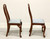 SOLD -  HENKEL HARRIS 109S 24 Solid Wild Black Cherry Queen Anne Dining Side Chairs - Pair A