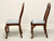 SOLD -  HENKEL HARRIS 109S 24 Solid Wild Black Cherry Queen Anne Dining Side Chairs - Pair A