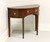 SOLD - BAKER Inlaid Mahogany Hepplewhite Demilune Console Table / Server - A