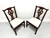 SOLD - HENKEL HARRIS 101S 29 Mahogany Chippendale Dining Side Chairs - Pair C