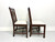 SOLD - HENKEL HARRIS 101S 29 Mahogany Chippendale Dining Side Chairs - Pair C