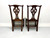 SOLD - HENKEL HARRIS 101S 29 Mahogany Chippendale Dining Side Chairs - Pair C