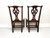 SOLD  -  HENKEL HARRIS 101S 29 Mahogany Chippendale Dining Side Chairs - Pair A