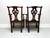 SOLD - HENKEL HARRIS 101A 29 Mahogany Chippendale Dining Armchairs - Pair