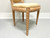 1980's Carved Whitewashed Wood Boho Rope Twist Dining Side Chairs - Pair A