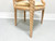 1980's Carved Whitewashed Wood Boho Rope Twist Dining Armchairs - Pair