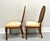 DREXEL HERITAGE Walnut & Cane French Provincial Louis XVI Dining Side Chairs - Pair A