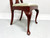 SOLD -  HENKEL HARRIS 105S 24 Solid Wild Black Cherry Queen Anne Dining Side Chairs - Pair B