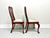 HENKEL HARRIS 105S 24 Solid Wild Black Cherry Queen Anne Dining Side Chairs - Pair A