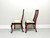 HENKEL HARRIS 105S 24 Solid Wild Black Cherry Queen Anne Dining Side Chairs - Pair A