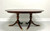 SOLD - HENKEL HARRIS 2213 29 Mahogany Oval Double Pedestal Dining Table
