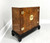 Late 20th Century Burlwood Asian Ming Style Narrow Console Cabinet