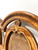 SOLD - DREXEL Burl Oak Caned Mediterranean Style Two Post King Size Headboard