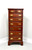 SOLD -  HENKEL HARRIS 155 24 Solid Wild Black Cherry Chippendale Semainier Lingerie Chest