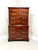 LEXINGTON Banded Mahogany Chippendale Chest on Chest