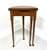 SOLD - Antique 19th Century Walnut Georgian Petite Demilune to Round Gateleg Flip Top Table