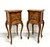 SOLD - Antique Early 20th Century Carved Chestnut French Country Louis XV Commodes / Nightstands - Pair