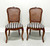 SOLD - CENTURY Chardeau Collection Cherry Caned French Provincial Dining Side Chairs - Pair C