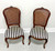 SOLD - CENTURY Chardeau Collection Cherry Caned French Provincial Dining Side Chairs - Pair B