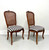 CENTURY Chardeau Collection Cherry Caned French Provincial Dining Side Chairs - Pair A