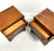 SOLD - Mid 20th Century Inlaid Banded Mahogany Diminutive Bedside Chests - Pair