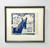 Mid 20th Century Wood Block Print "Blue Horse" by Fran Stewman