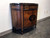 SOLD OUT - Inlaid Marquetry Marble Top Demilune Console Cabinet by Johnson Handley Johnson