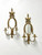 GLO-MAR ARTWORKS Mid 20th Century Solid Brass French Provincial Candle Sconces - Pair