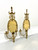 GLO-MAR ARTWORKS Mid 20th Century Solid Brass French Provincial Candle Sconces - Pair